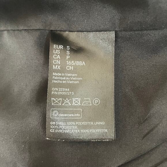 H&M Black 1 Button Blazer Sz S - Picture 6 of 8